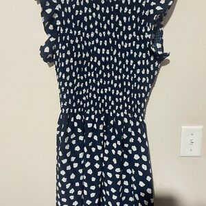 Navy and White Women's Dress